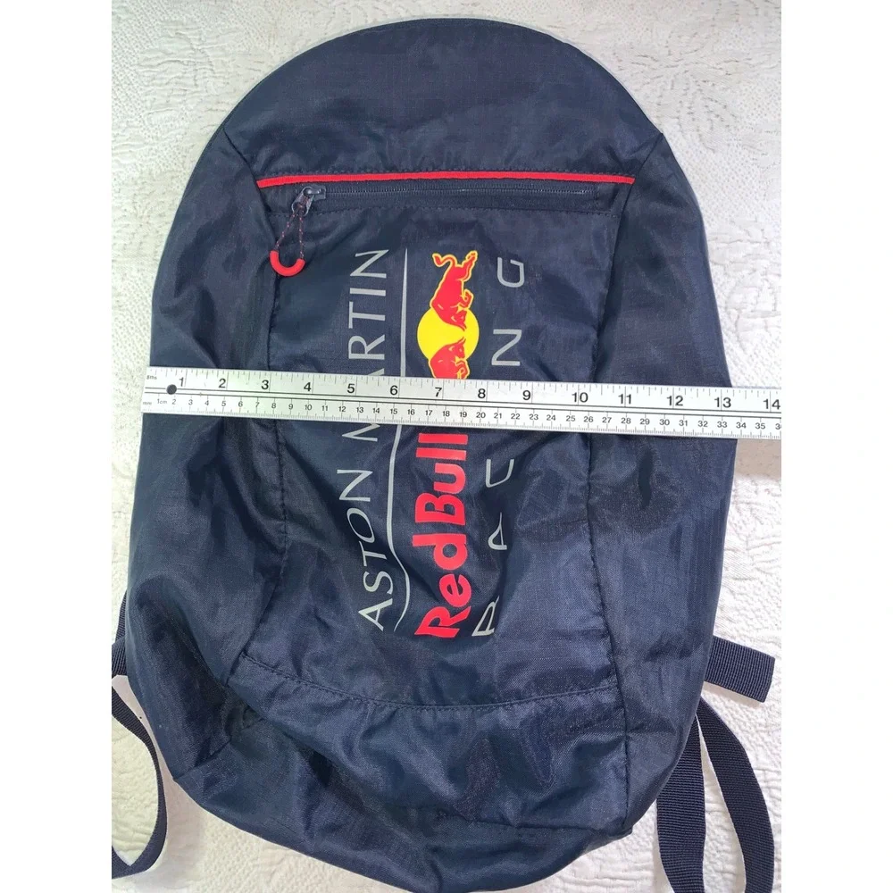 Aston Martin Red Bull Racing Backpack Navy Blue F1 Team Lightweight Travel Bag